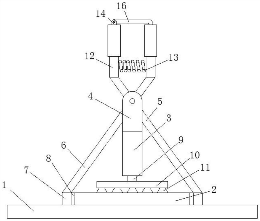 CPU clamping device for CPU taking and placing module