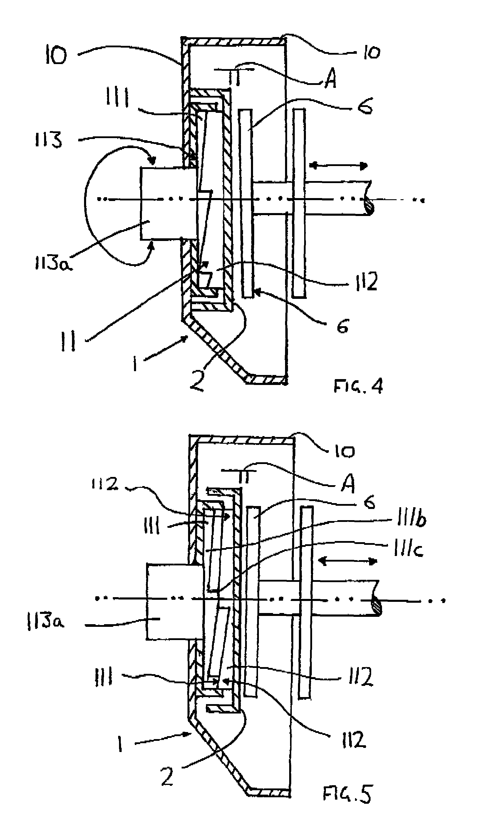 Devices for blending materials and bags and for use in such devices
