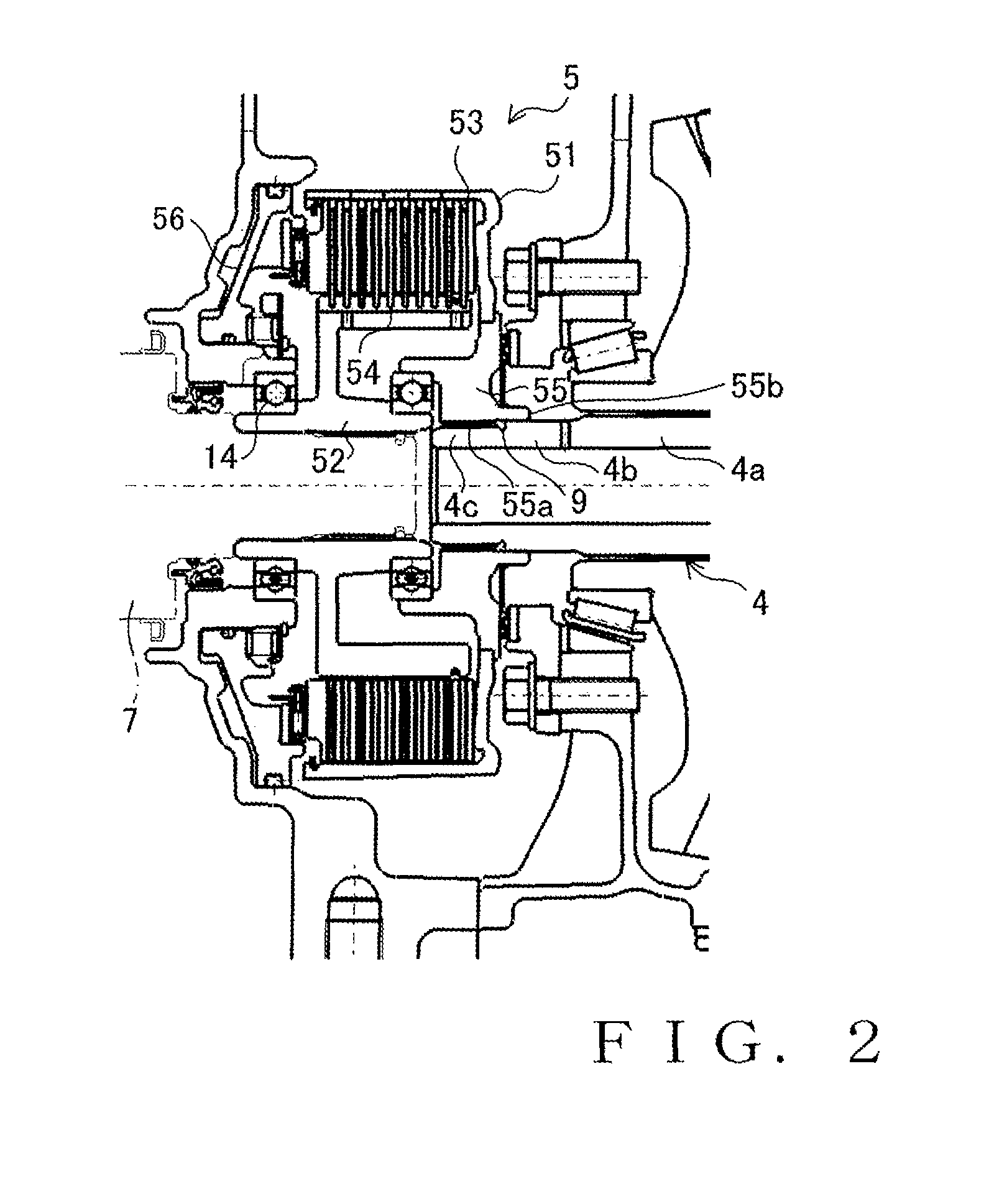 Power transmission device for vehicle