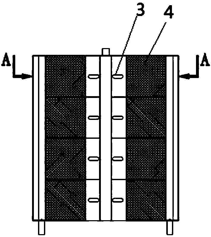 A pulse water distribution type fish egg hatching device