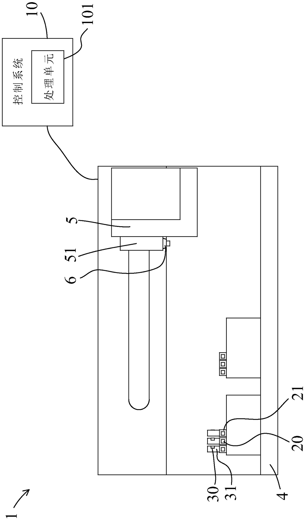 Automated inspection device for testing specimens and method of use thereof