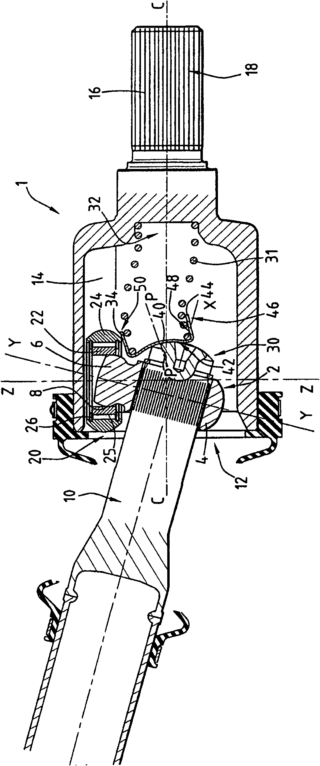 Homokinetic joint