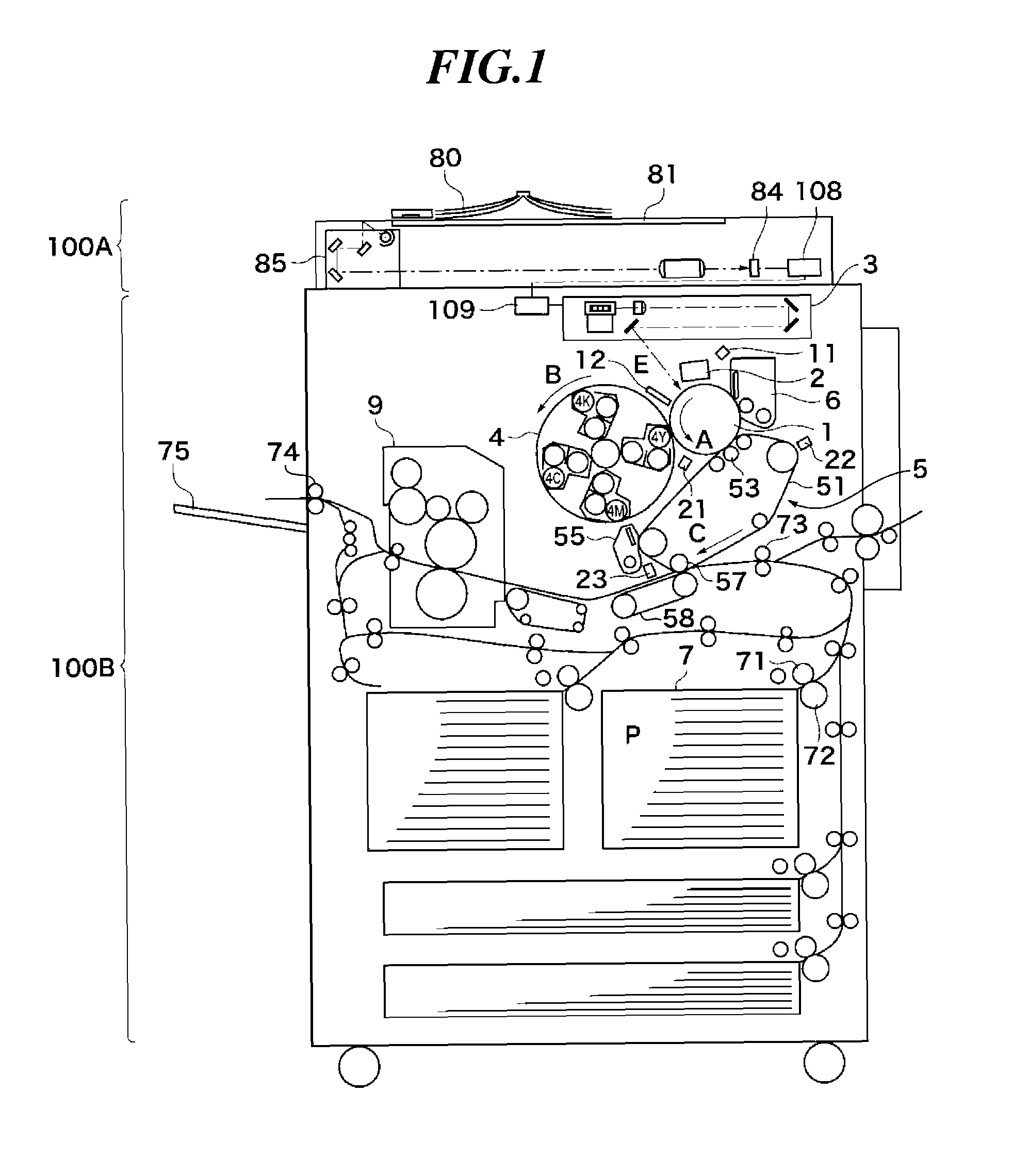 Toner image height measurement apparatus and image forming apparatus having the same