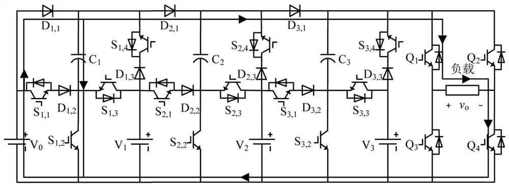 Extended multi-input multi-level conversion circuit and control method