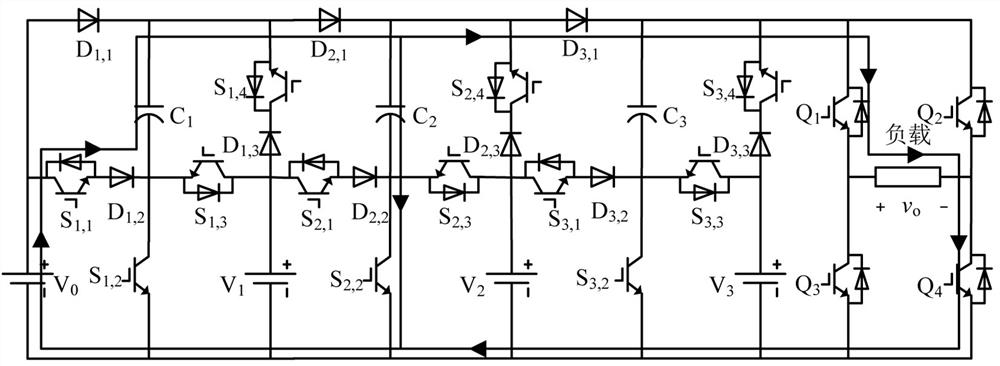 Extended multi-input multi-level conversion circuit and control method