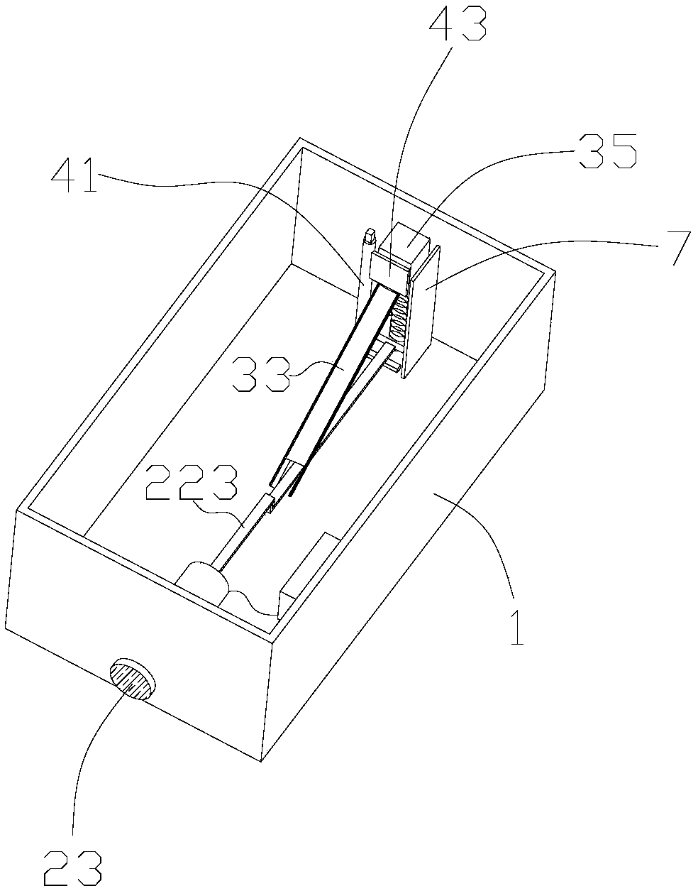 Double alarm device for load switch failure on pole