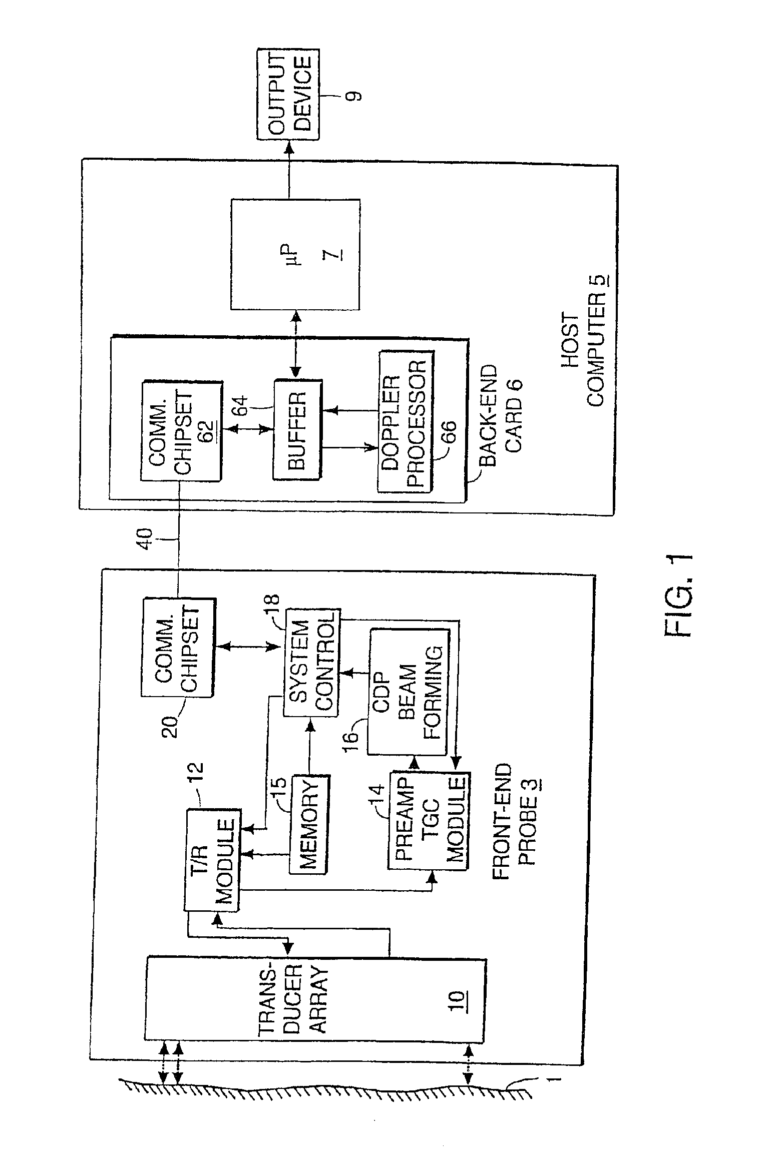 Ultrasound probe with integrated electronics