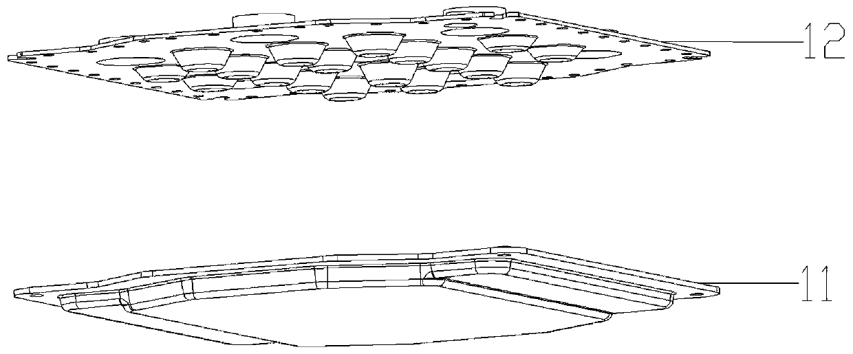 Radiator with built-in integrated supporting structure and preparation method of radiator