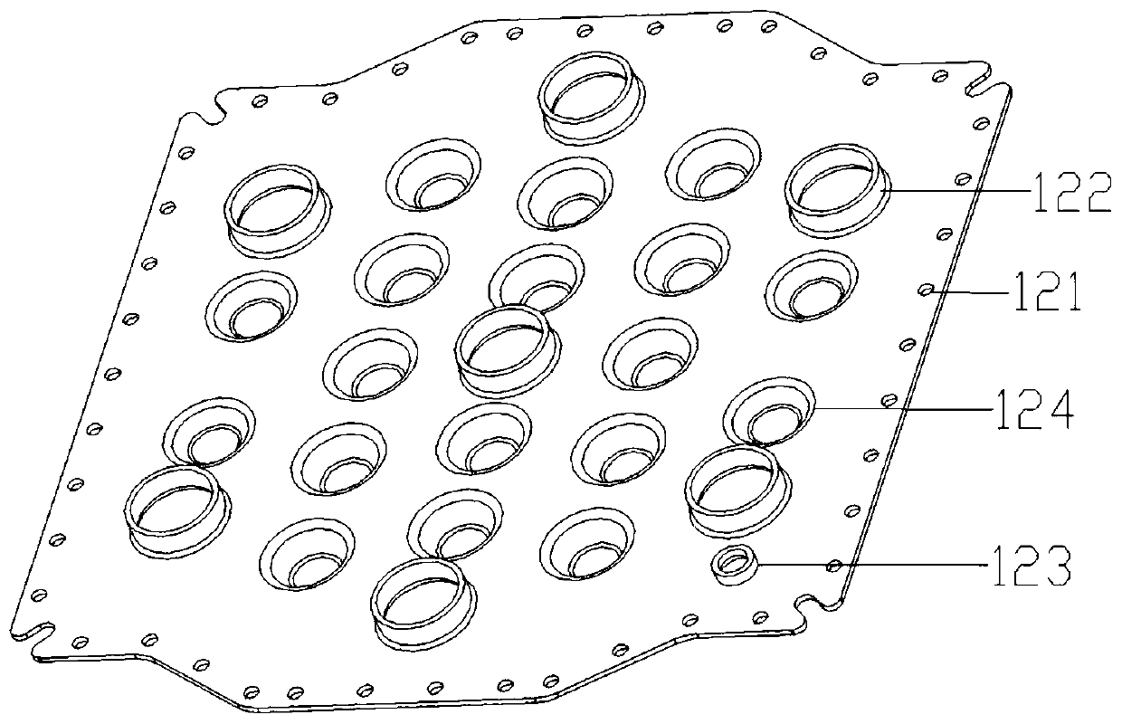 Radiator with built-in integrated supporting structure and preparation method of radiator