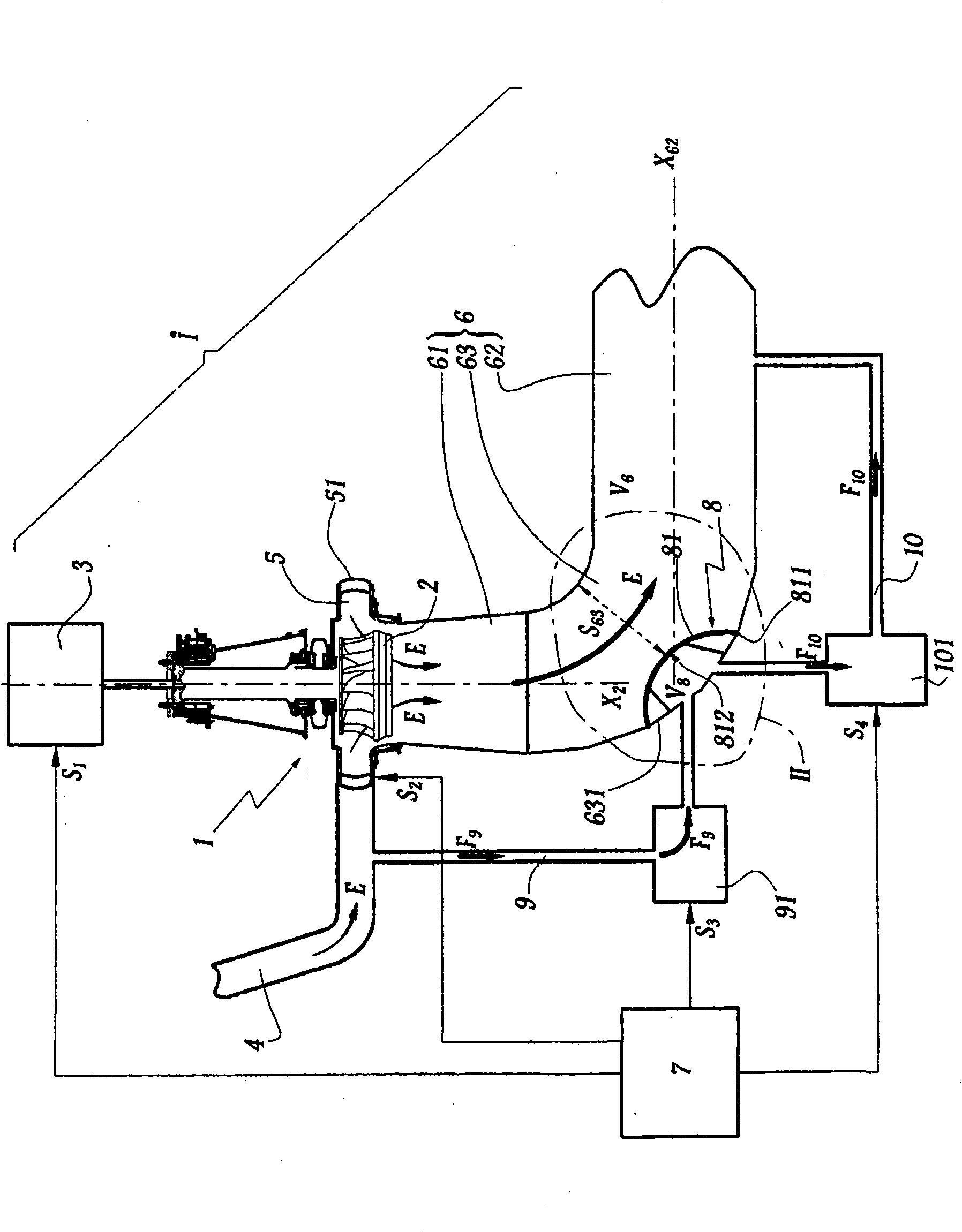 Energy conversion hydraulic plant and method for controlling such plant