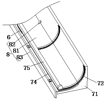 Lamp trough structure device of ceiling and mounting method of lamp trough structure device