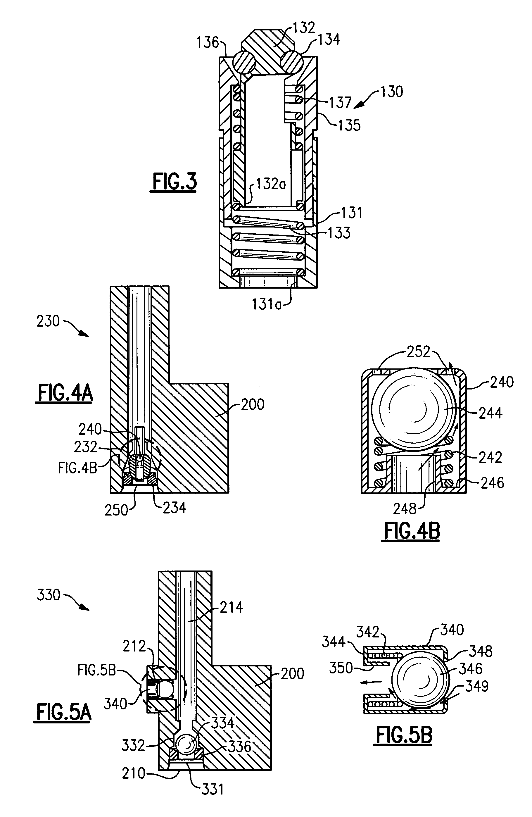 Three position fuel line check valve for relief of diurnal pressure