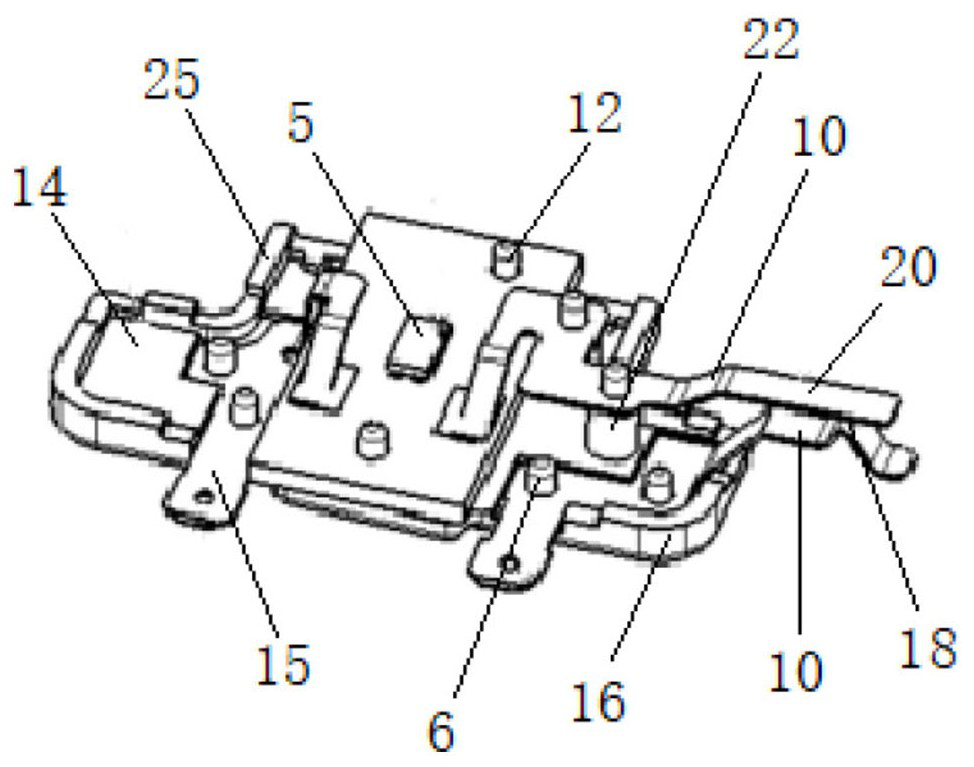 Vehicle sun visor LED lamp mounting structure