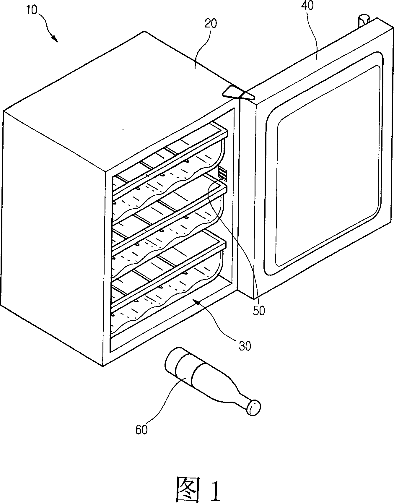 Grape wine cabinet and its operation method