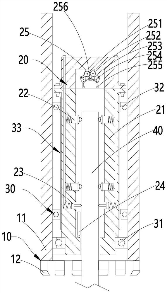 Pressure-maintaining coring device