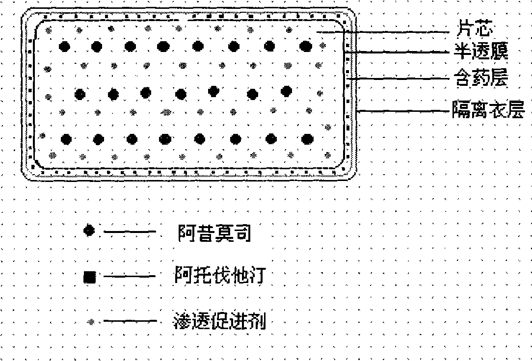 Osmotic pump controlled release preparation composition and preparation thereof