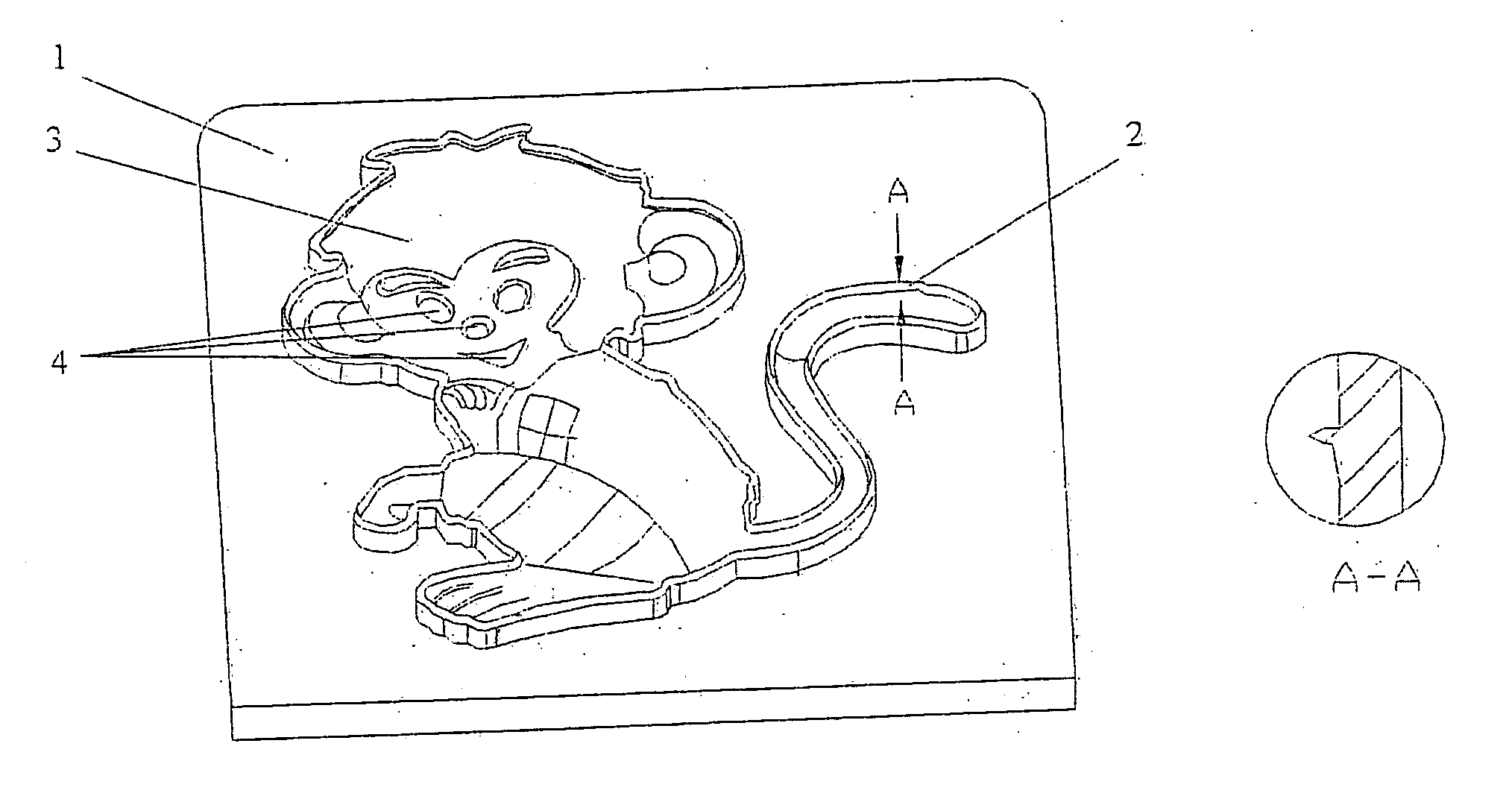 Image cutter for producing stereo relief image