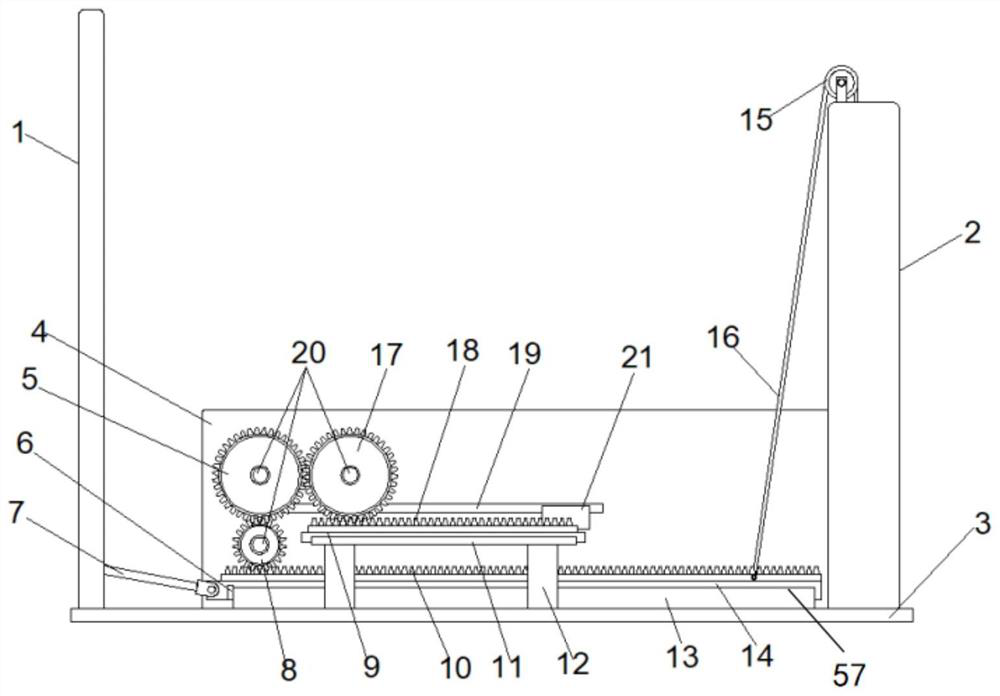 Leg exercising device for physical education and training