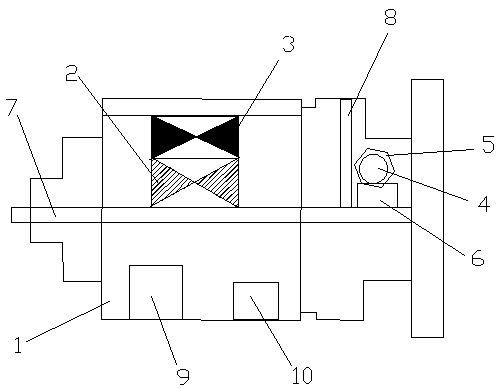 Motor of reinforcing steel bar upsetting machine