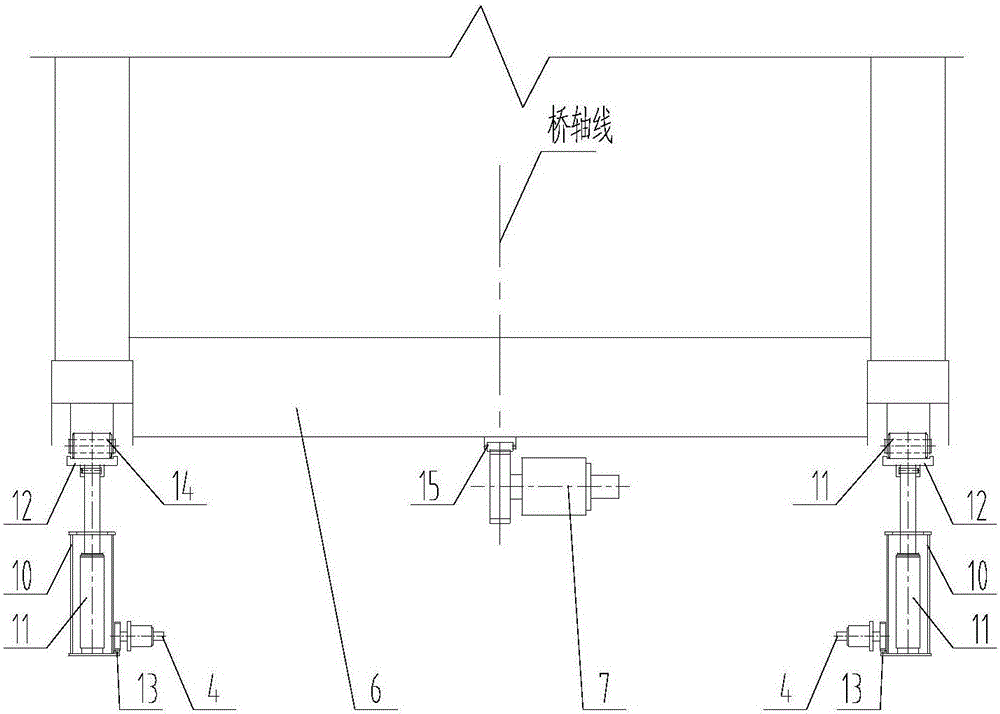 Telescopic movable bridge and using method