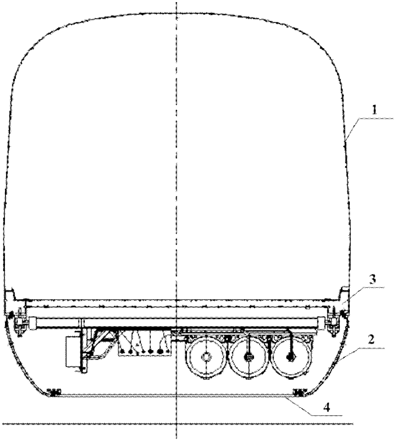 Apron board locking failure protection device and bullet train