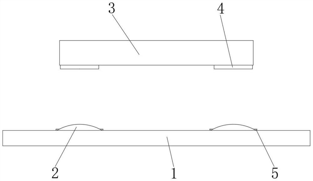 LED flip chip packaging device and packaging process thereof