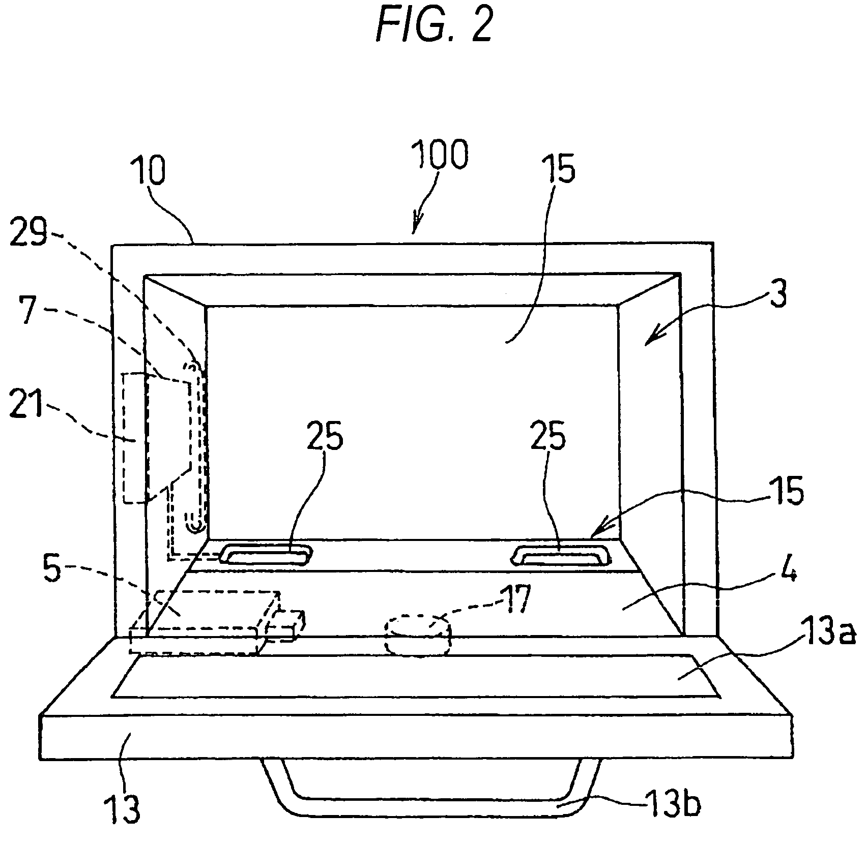 High frequency heating device with steam generating function