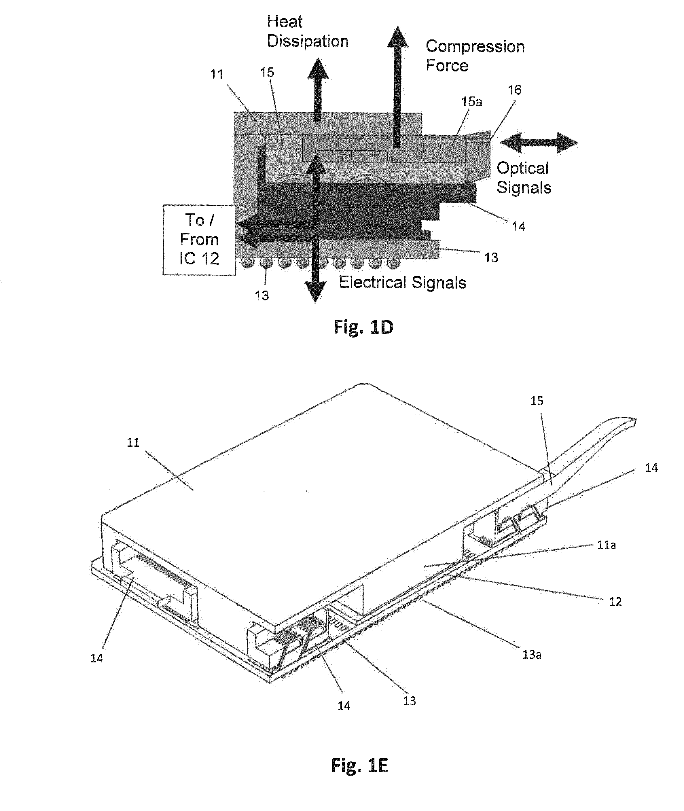 Transceiver and interface for IC package