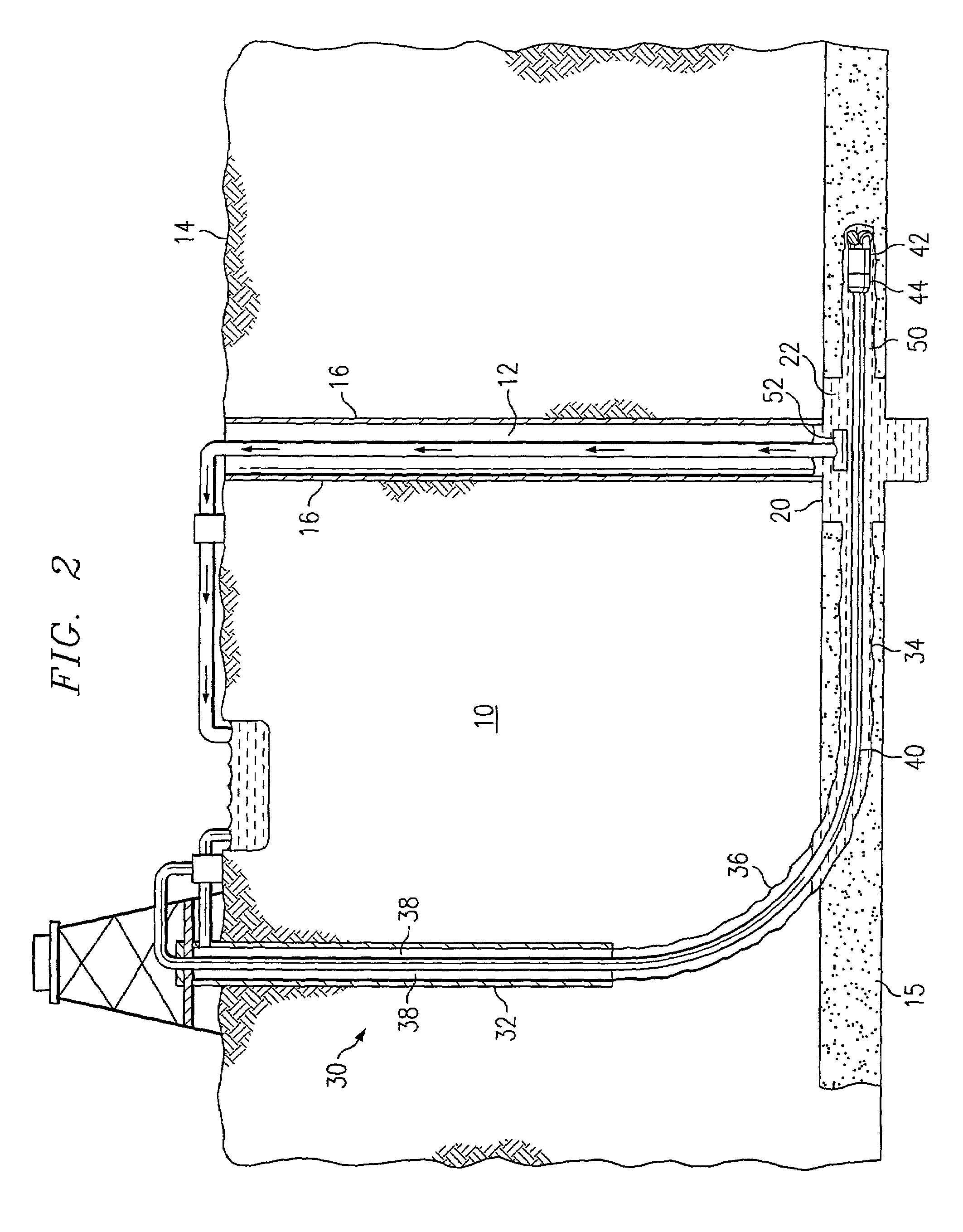 Method and system for surface production of gas from a subterranean zone