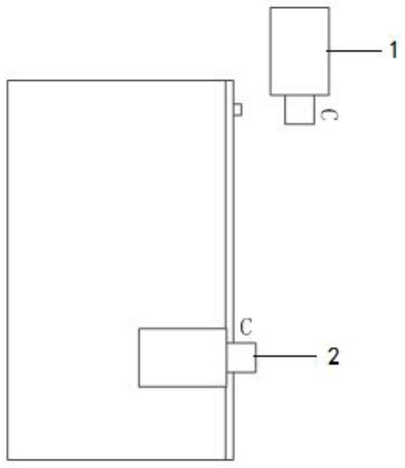 Cabinet food identification system and identification method