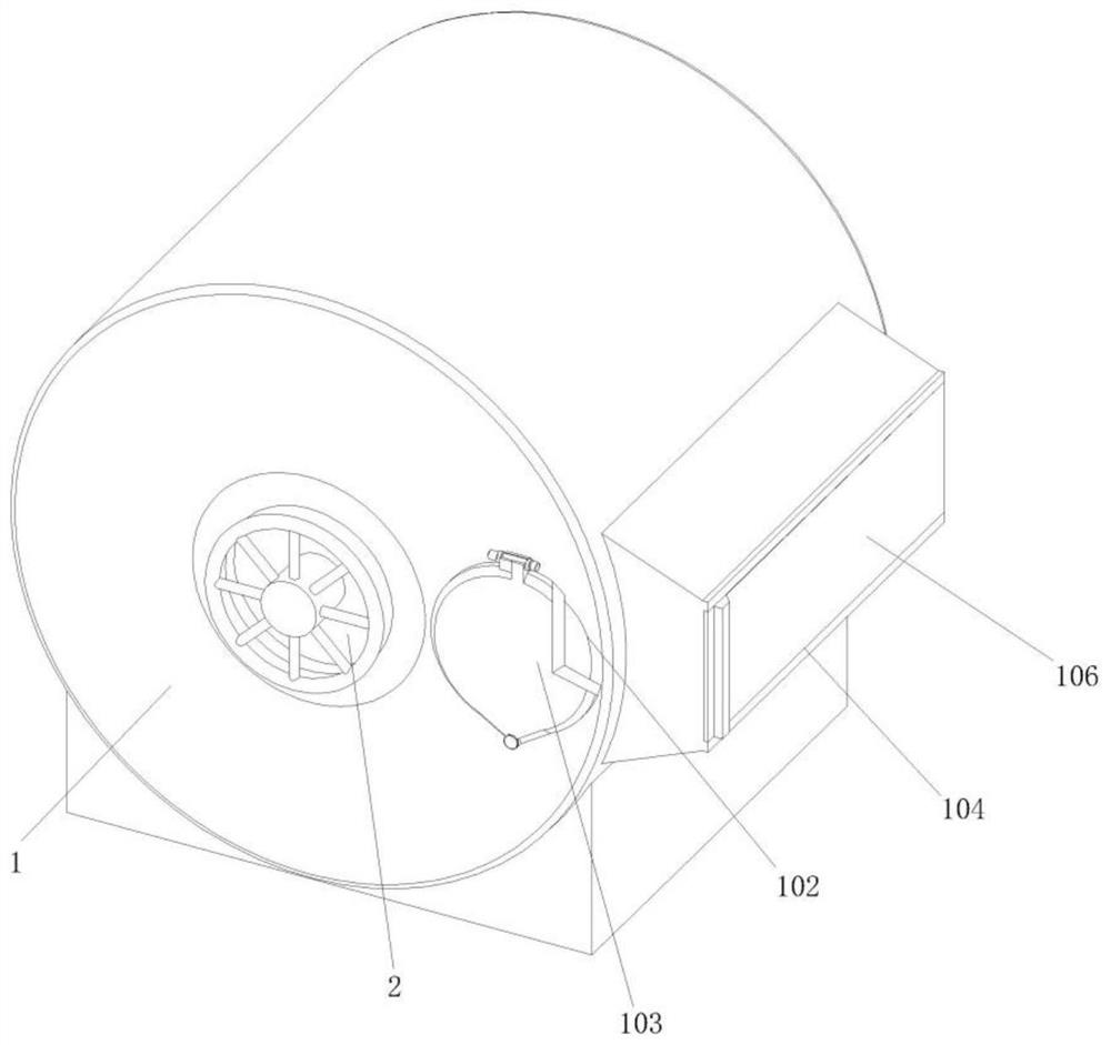 A winding storage device for chemical fiber fabric production