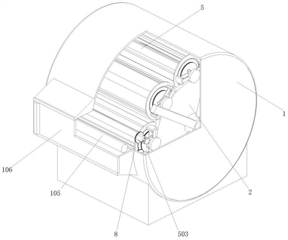 A winding storage device for chemical fiber fabric production