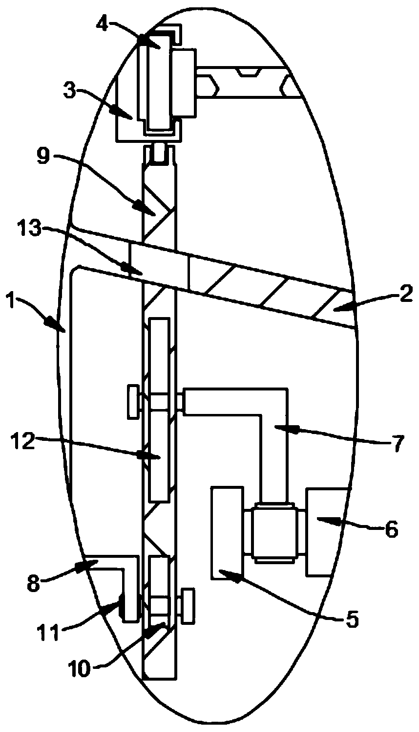 Grain falling impact driven refined grain classificator