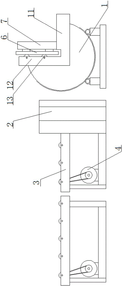 Automatic steel coil overturning and storing device