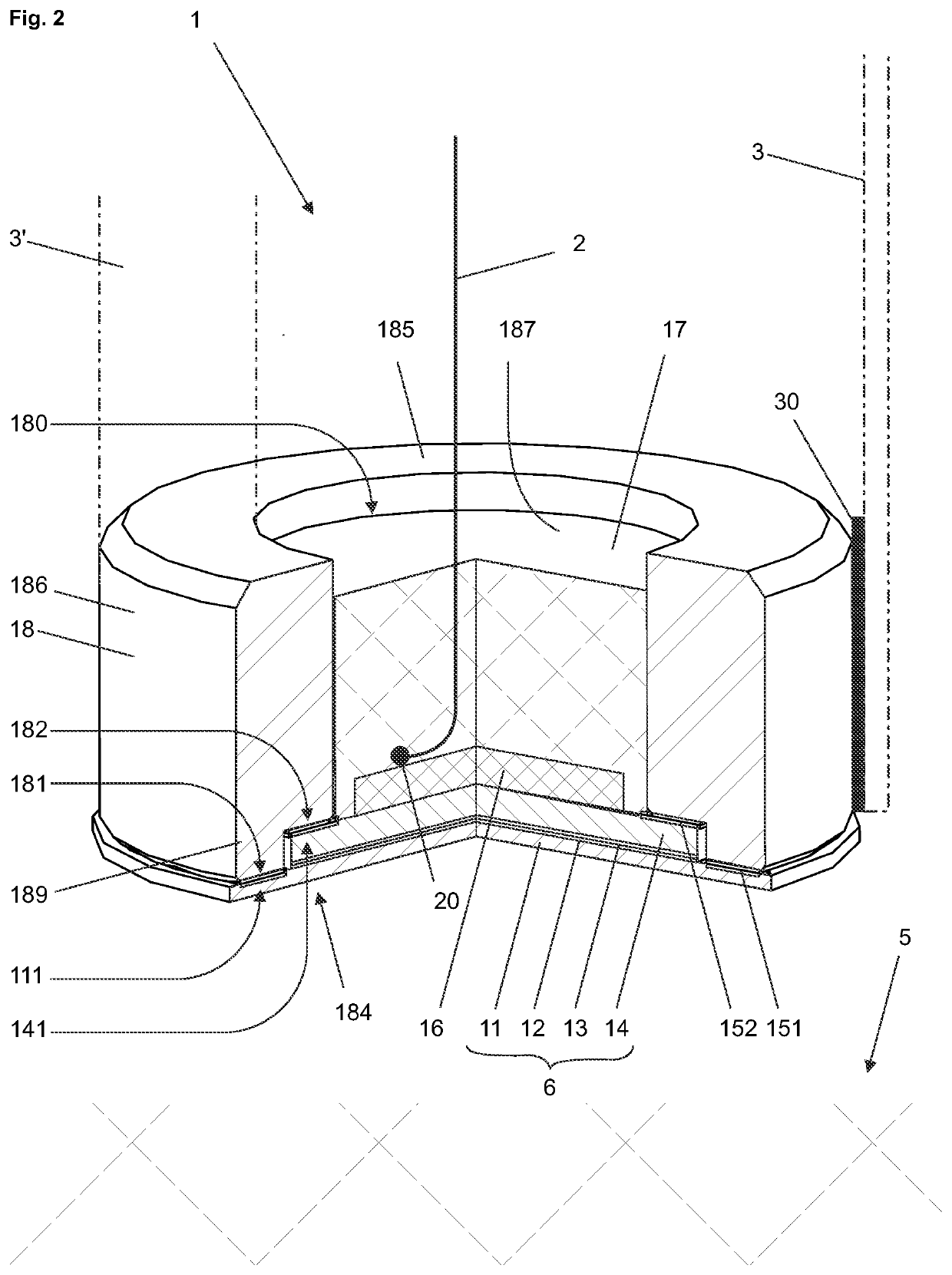 Measurement unit for an ion-sensitive solid-state electrode and ion-sensitive electrode