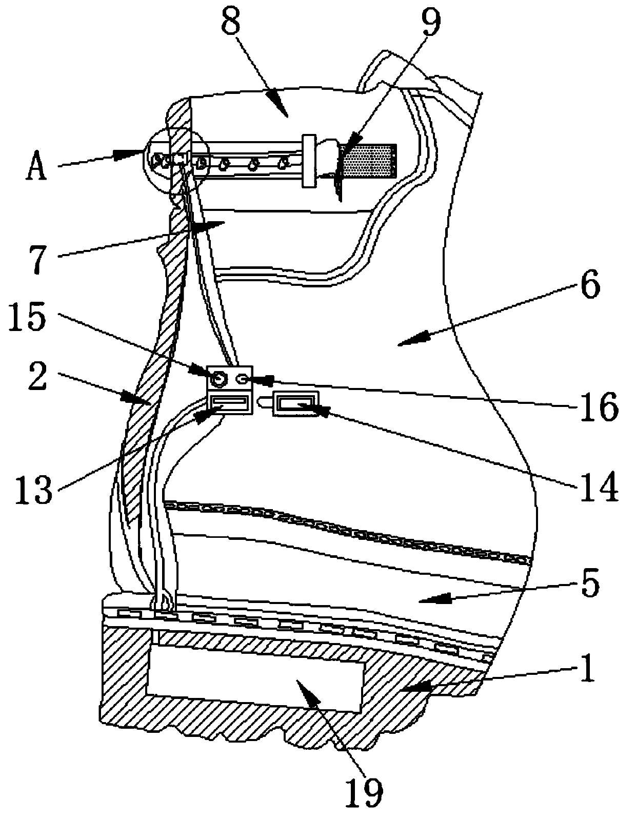 Safe luminescence-type shoe