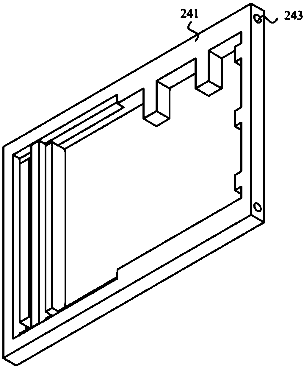 Glue spraying device and glue spraying production line