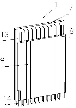 Full-fracture surface supporting-free overlapped fabricated type comprehensive pipe gallery structure and construction method