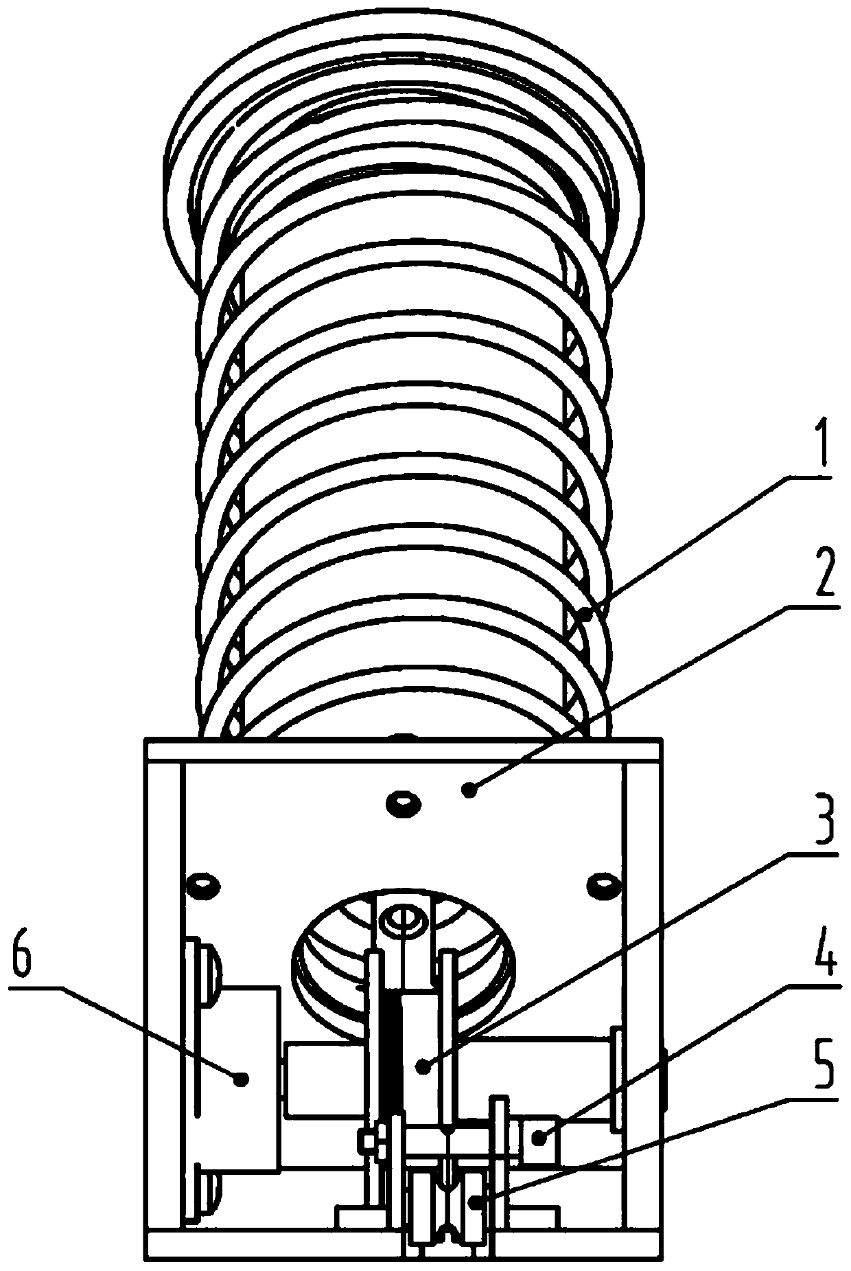 A telescopic satellite antenna