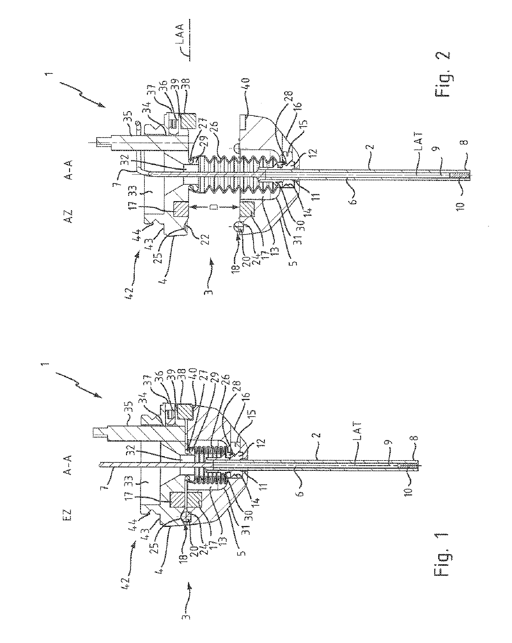 Optical sensor with collision protection for a measurement machine