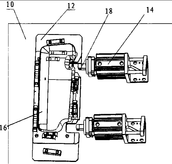 Automobile sun shield assembly jig