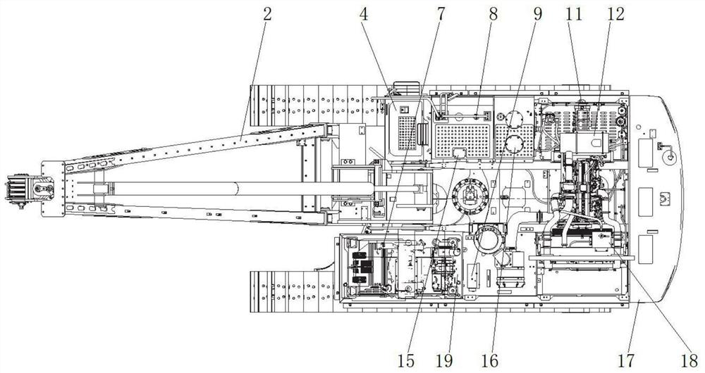 All-terrain multi-functional pipe lifting machine based on excavator platform