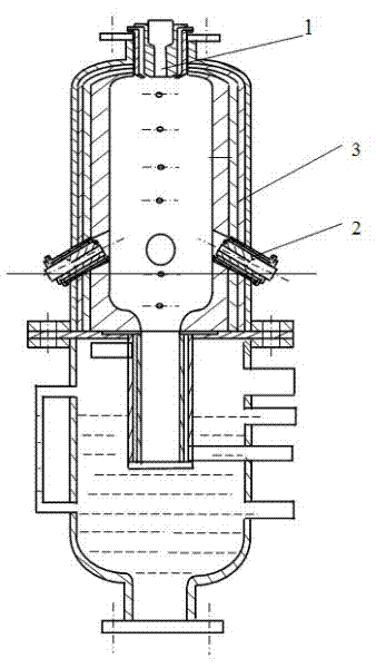 Coal water slurry gasifying furnace with five nozzles