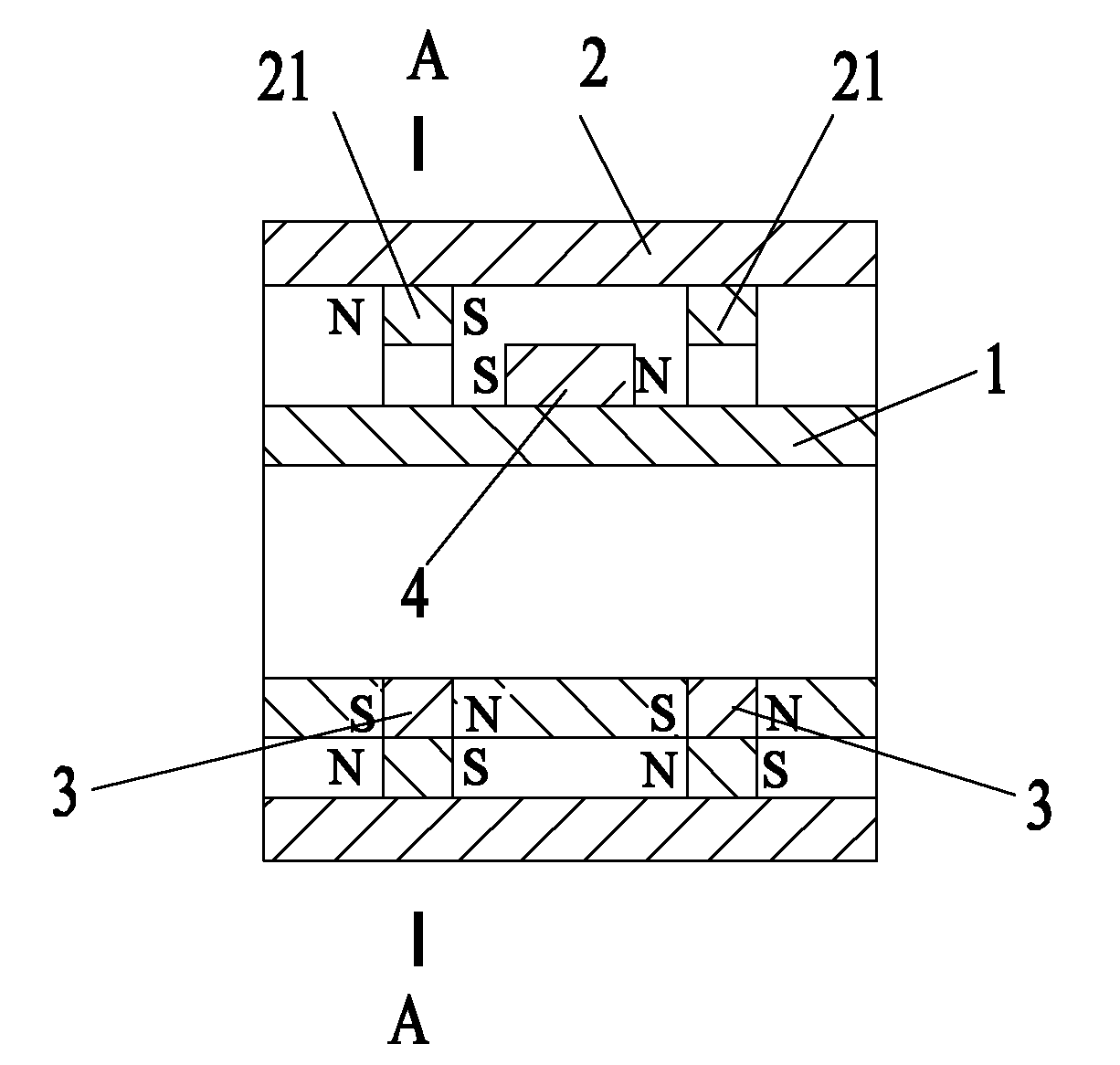 Permanent magnet suspension bearing and installation structure thereof
