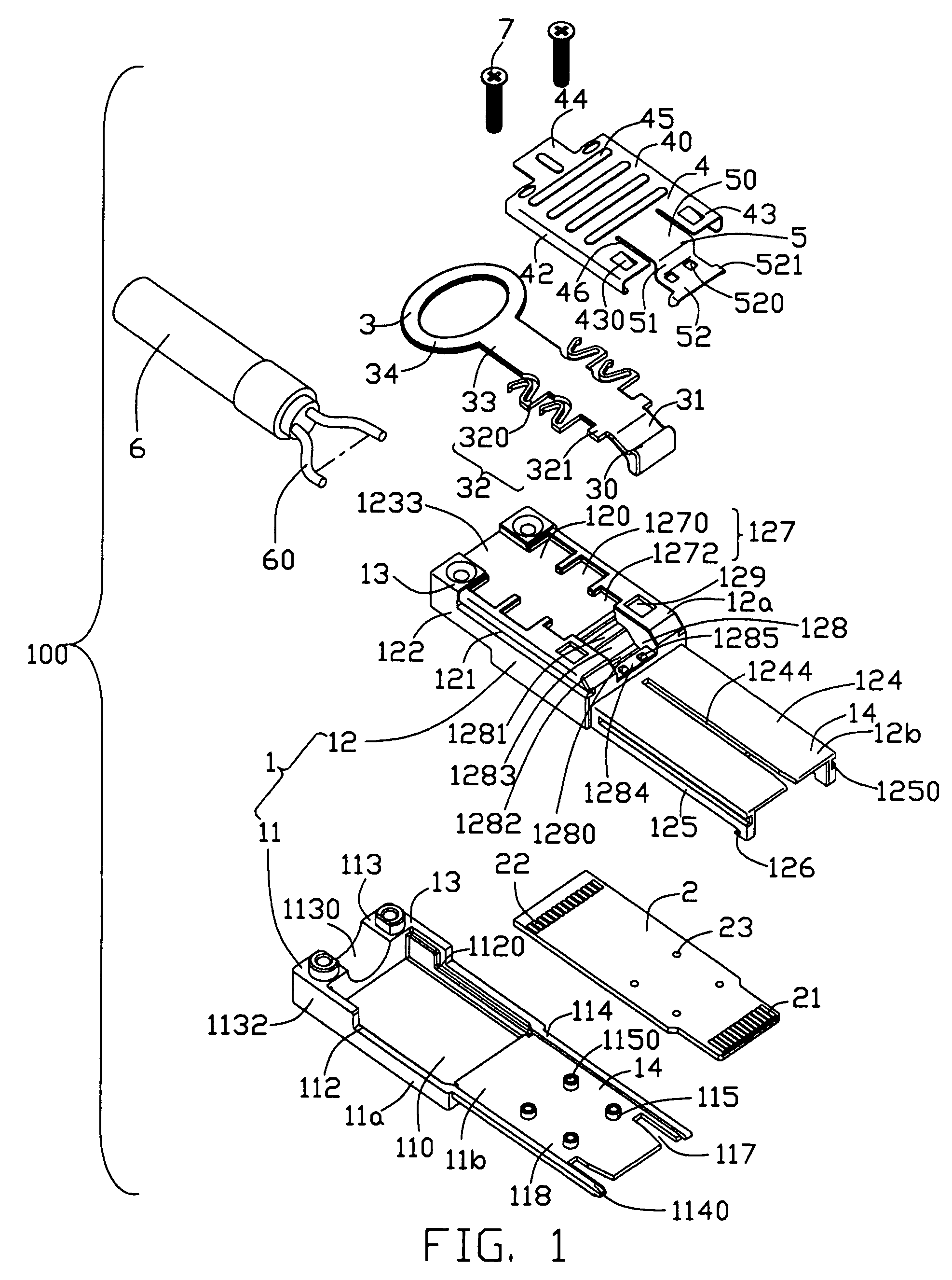 Cable connector assembly with latching mechanism