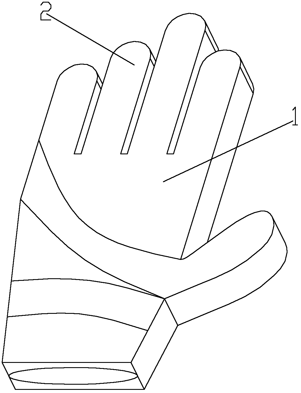Anti-collision finger protection full-finger gloves