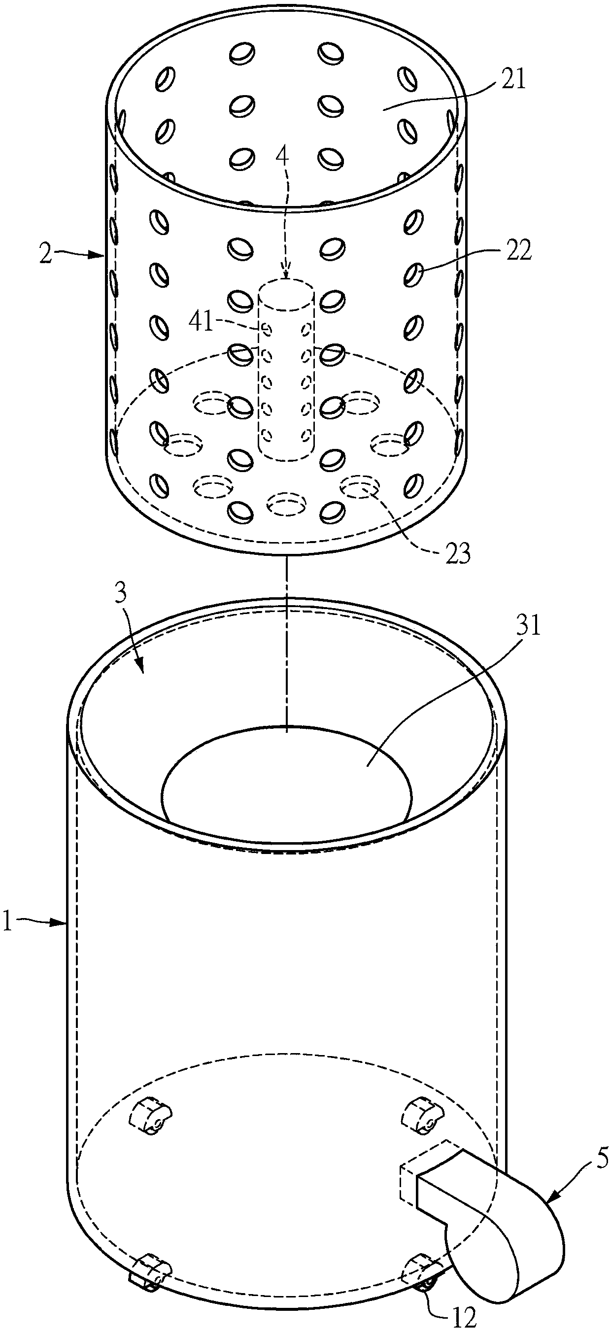 Movable combustion furnace structure