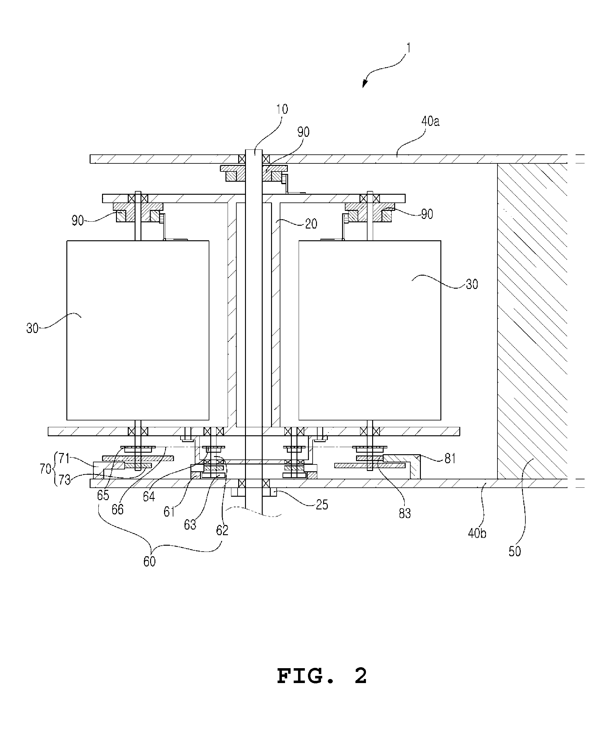 Vertical-Axis Wind Power Generator Having Adjustable-Angle Rotating Blades