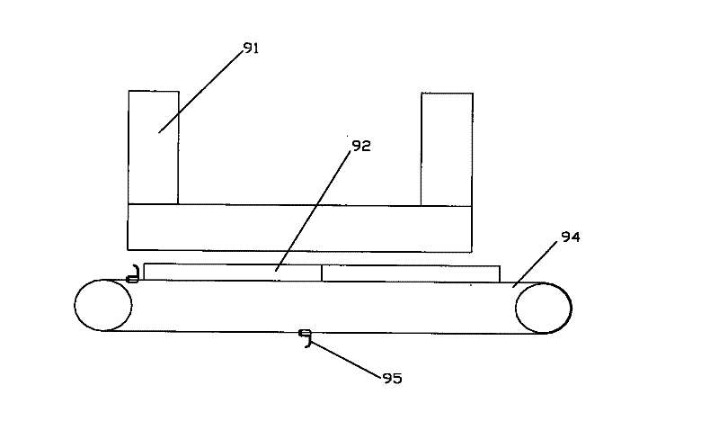 Tray type automatic seeding machine for seeding raising