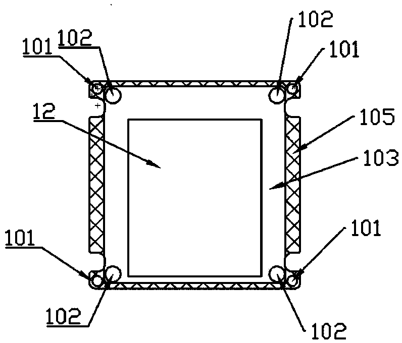 Heat dissipation structure of large-target-surface image sensor